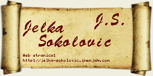 Jelka Sokolović vizit kartica